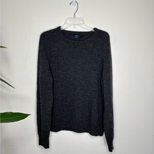 Lambswool Knit Pullover J. Crew Gray‎ Crewneck Sweater  Preppy Academia XL BNC6